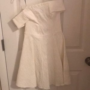 White off the shoulder dress NWT